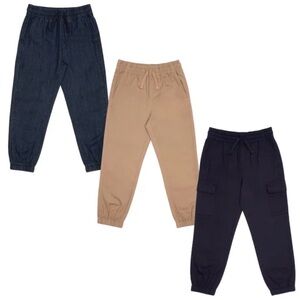 Pekkle Boys Pants Joggers  3 pack Set Size 3T NWT